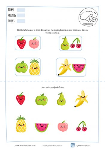 Memoriza las frutas