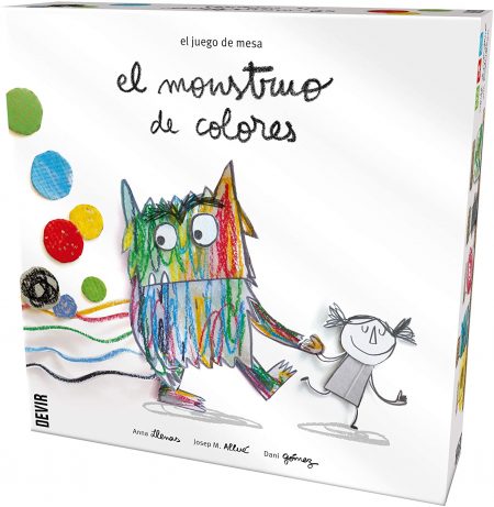 El juego de mesa del monstruo de colores