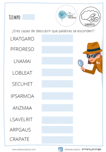Descubre las palabras