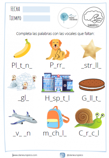 Completa vocales